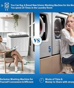 Portable Twin Tub Washing Machine Combo with Free Dry Rack Offer 2