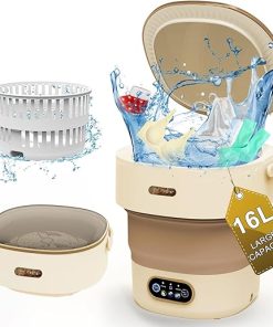 Portable Mini Washing Machine with Spin Dryer for Travel and Camping