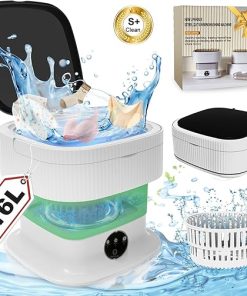 Portable 18L Washing Machine – 60W Top Load Ideal for Travel and Camping