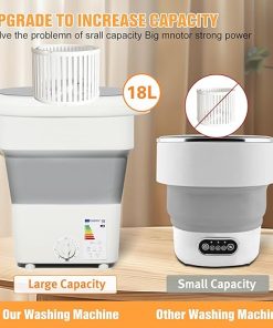 Mini Portable Washing Machine and Dryer Powerful 18L Deep Cleaning 2