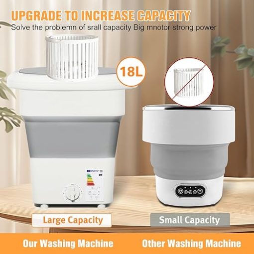 Mini Portable Washing Machine and Dryer Powerful 18L Deep Cleaning - Image 2