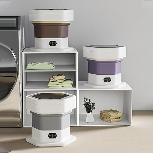 Portable Washing Machine Ideal for Travel and Small Spaces  
Compact Washer and Dryer for Home and Travel Use  
Collapsible Travel Laundry Solution for Small Spaces  
Large Capacity Portable Washing Machine for RV and Camping - Image 2