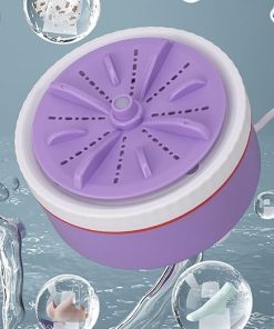 Portable Mini Turbo Washing Machine for Travel Adjustable Laundry 2