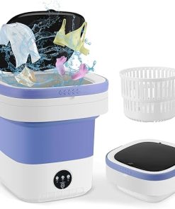 Portable Washing Machine 11L Mini Washer with Spin Basket for Travel