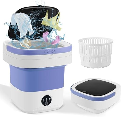Portable Washing Machine 11L Mini Washer with Spin Basket for Travel