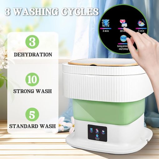 Portable Mini Washing Machine with 3 Modes and 15L Capacity - Image 2