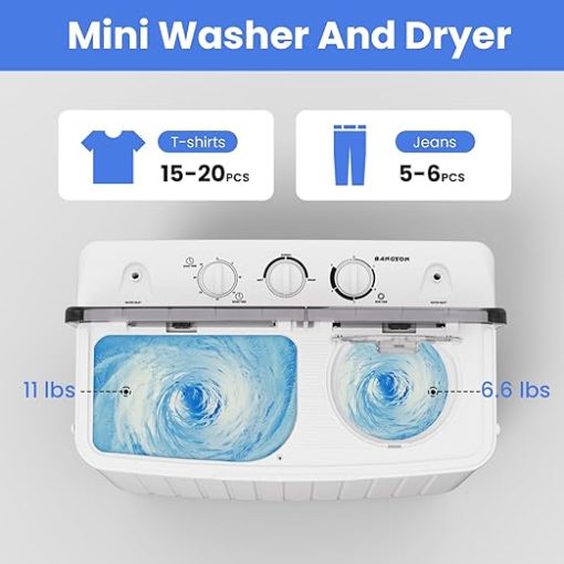 BANGSON Compact Portable Washing Machine for Camping and Dorms - Image 2