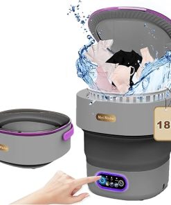 Portable 18L Mini Washing Machine Compact Washer for Small Spaces