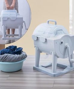 Portable Hand Crank Laundry Wringer for Camping and Apartment Use