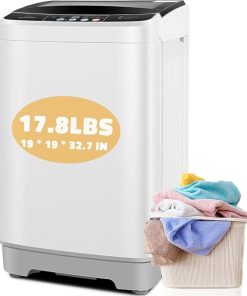 Nictemaw 2.4Cu.ft Compact Portable Washing Machine for Apartment RV