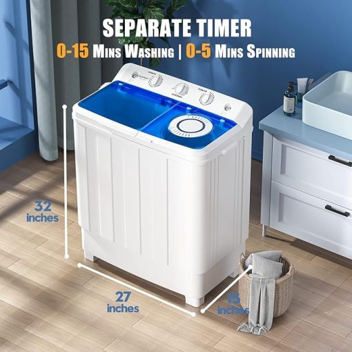 Auertech 28 lbs Portable Washing Machine for Apartment RV Dorm Use - Image 2