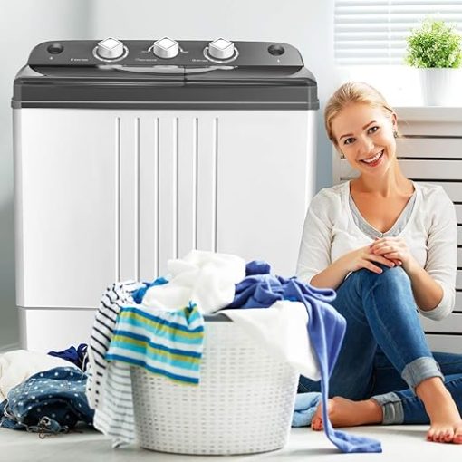 Giantex Portable Washer and Spinner Combo 20lbs for Apartments RV - Image 2