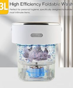 Portable 13L Mini Washing Machine with Spin Basket for Travel 2