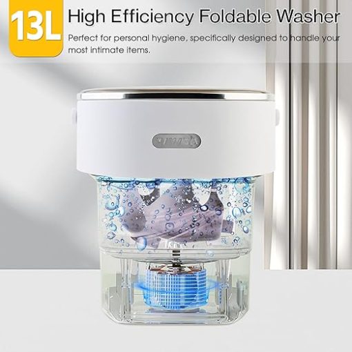 Portable 13L Mini Washing Machine with Spin Basket for Travel - Image 2