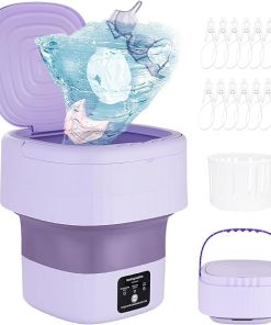 Portable Mini Washing Machine Compact Washer Dryer Combo for Small Items