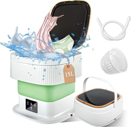 Portable Mini Washing Machine with 3 Modes and 15L Capacity