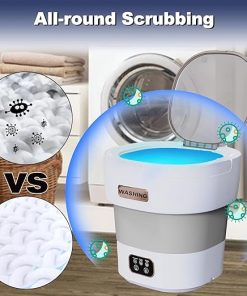 Portable Mini Washing Machine with Spin Dryer for Travel and Camping 2