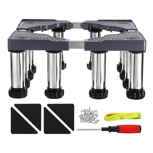 Mini Fridge Stand with Strong Feet Adjustable Base for Appliances