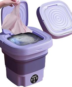 Compact 8L Foldable Mini Washing Machine for Efficient Small Laundry
