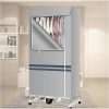 Efficient Electric Clothes Dryer for Apartments and RVs Grey Color 4