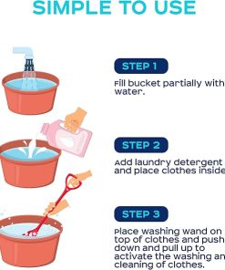 Portable Clothes Washer Ideal for Camping, Hiking and Travel Use 2