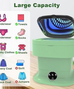 Portable 16L Mini Washer Spin Dryer for Travel and Camping 2