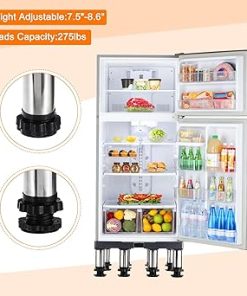 PATIKIL Mini Fridge Stand Adjustable Base Tray for Appliances 2