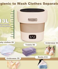 Portable 18L Washing Machine Mini Collapsible Washer Dryer Combo 2