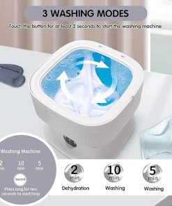 Portable Mini Washing Machine 15L for Travel and Laundry Needs 2