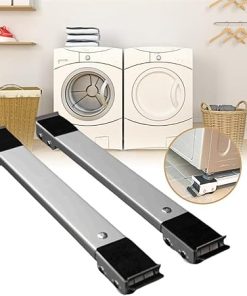 Movable Mini Fridge Stand with Wheels Adjustable Heavy Duty Pack of 2