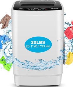 Compact Washer 2.8Cu.ft 20Lbs Capacity with Drain Pump for RV Dorms