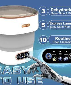 Portable 18L Mini Washing Machine with Foldable Design for Travel 2