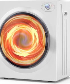 Bonnlo 9LBS Compact Front Load Laundry Dryer with LCD Control Panel