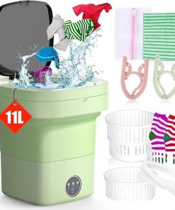 Portable 11L Mini Washing Machine with 3 Modes for Baby Clothes