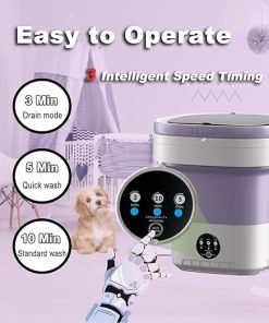 Portable 18L Foldable Mini Washing Machine for Baby Clothes 2