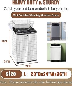 Mini Portable Washing Machine Cover 13lbs Waterproof Zipper Design 2
