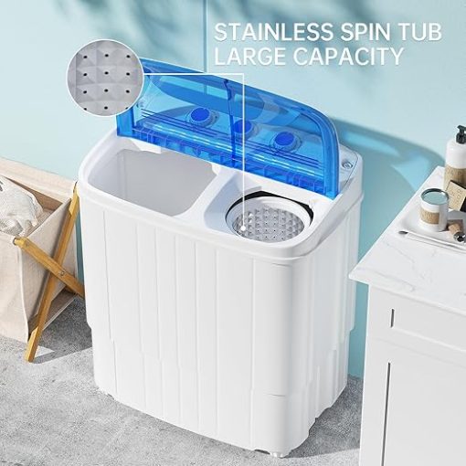 Portable 2 in 1 Washing Machine and Spin Dryer for Compact Living - Image 2