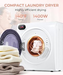Euhomy Mini Dryer 1400W with Exhaust Hose Dries 9 lbs Clothes 2
