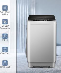 Portable 25 LBS Washing Machine with LED Display and 10 Wash Programs 2